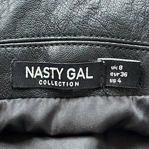Nasty Gal X Jaydee Blanca Faux Leather Moto Jacket – NEW - Picture 10 of 14